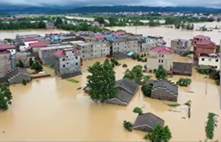 一线采访 江西多地溃堤鄱阳洪水超1998年 大暴雨 景德镇 江西告急 大纪元