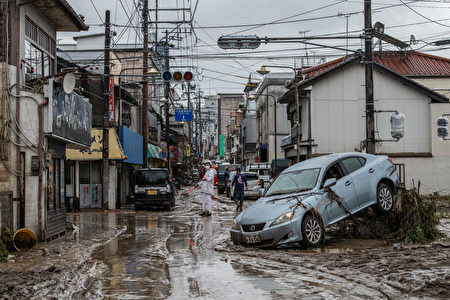 日本九州洪水已致人死亡14人失踪 日本九州水灾 熊本县 中共病毒 大纪元