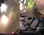 【视频】宜宾路面塌陷涌出洪水 21车坠坑