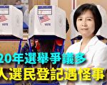 紐約華人選民登記遇怪事 共和黨被塗黑