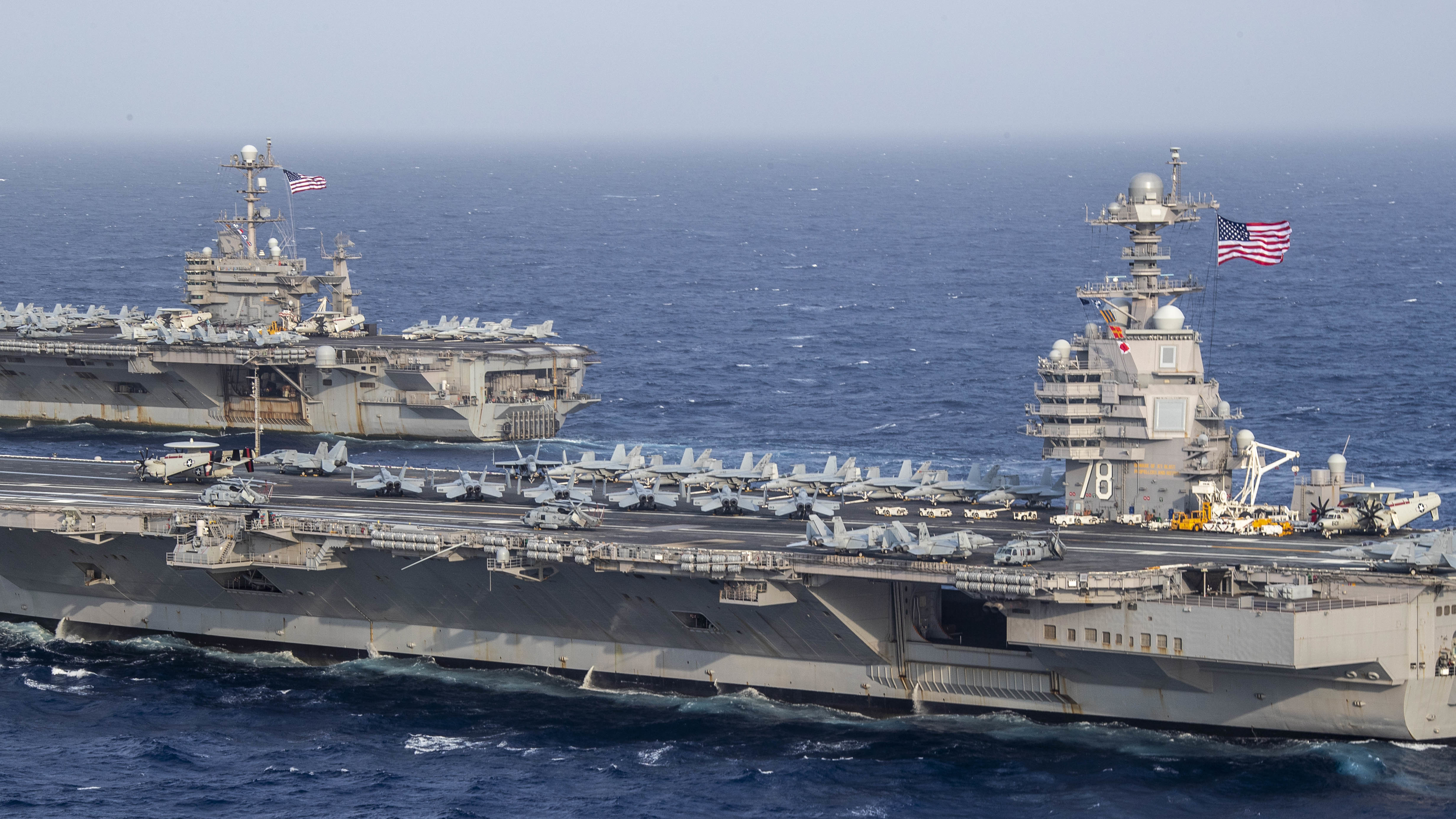 美福特号航母可发动更多空袭发射更多弹药| 航空母舰| 福特级航母| 大紀元