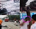 济南客车爆炸震碎居民玻璃 司机及路人受伤