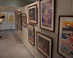 日本館山市展出台灣學生精彩畫作