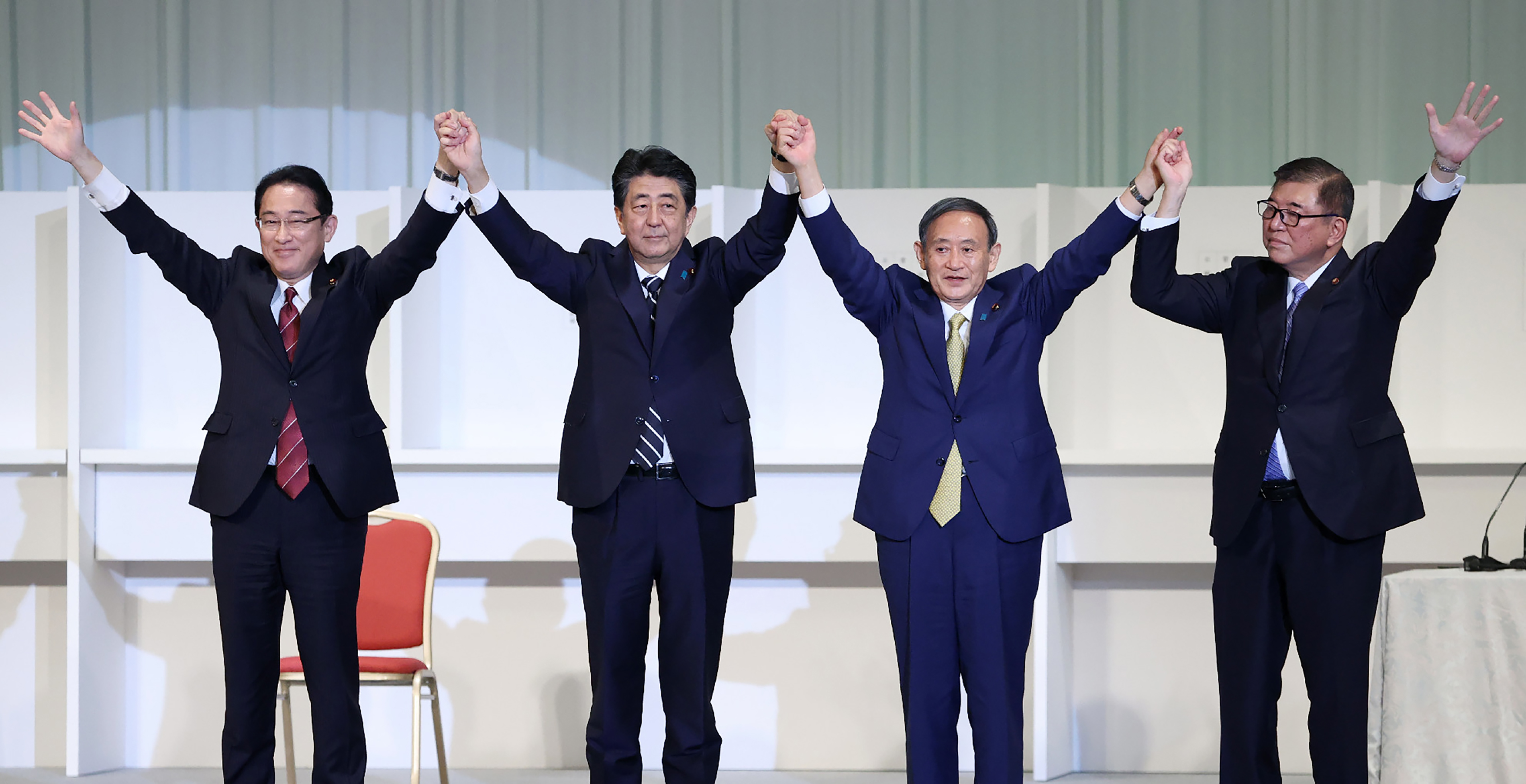 组图：菅义伟当选自民党新总裁将任日本新首相| 安倍晋三| 党主席| 大 