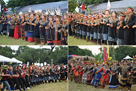 屏东县原住民族年度最大盛事“收获那么多”5日于千禧公园举行。