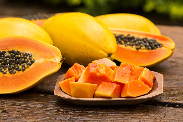 木瓜又稱「萬壽果」，富含抗氧化成分有保護心血管及預防癌症的效果。(Shutterstock)