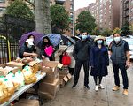 亞裔社區組織在森林小丘免費派發食品