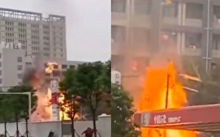 【视频】武昌天然气泄漏起火 旁边是加油站