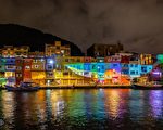 基隆新亮点 正滨浪漫夜光雕展演