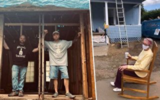 美國一位電工組團義務修建孤寡老人房屋