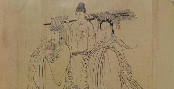 吳道子 人物 Tianwang-Songzi-Tu-Wujiayang-
