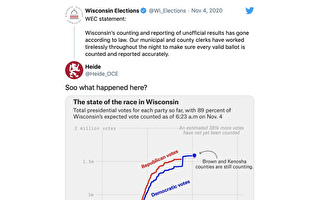 威斯康星州和密歇根州选票暴增的疑云