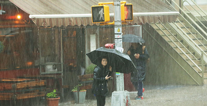 天气预报 纽约圣诞假期将有暴风雨 纽约市 强风大雨 大纪元