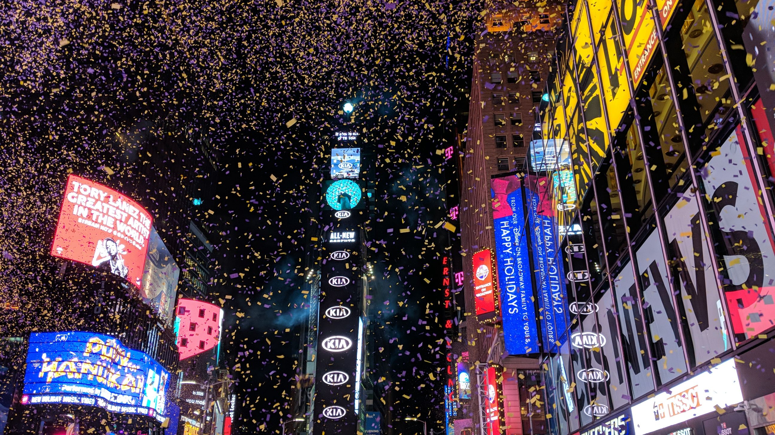 2020跨年纽约时代广场史上最冷清| 水晶球| 大纪元