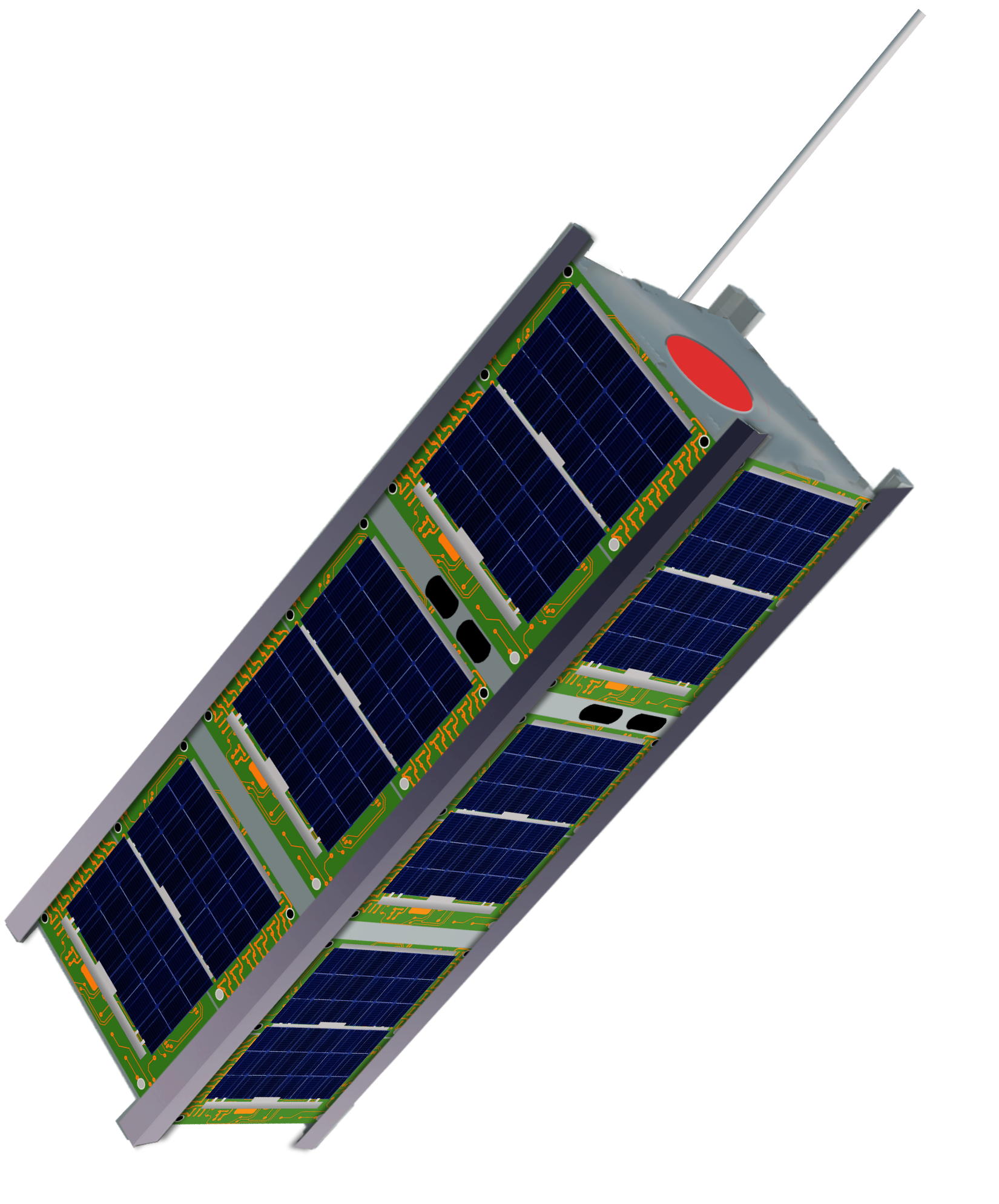 大小10 x 10 x 30厘米的方形衛星。（NASA）
