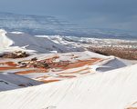 -3℃白雪籠罩 非洲撒哈拉沙漠變童話世界