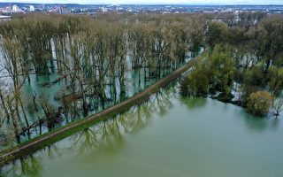 组图：德国西南部河水泛滥 沿岸遭遇洪灾