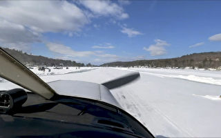 全美唯一 湖面結冰厚度達標 可作飛機跑道