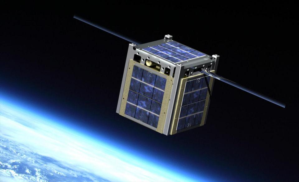 立方體小衛星示意圖。(MSU Space Science and Engineering Laboratory)