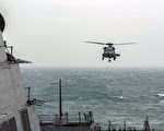 2021年3月10日，美軍伯克級驅逐艦芬恩號（DDG 113）穿越台灣海峽。（美國印太司令部）