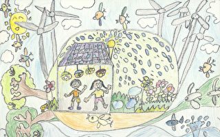 【海能风电】在地绘画比赛 创意童画为绿能教育向下扎根
