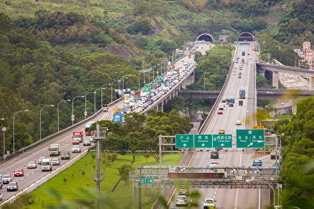 高速公路於清明連假前2週末採單一費率再打7折收費。高速公路示意圖。