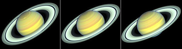 哈勃望遠鏡目睹土星變色
