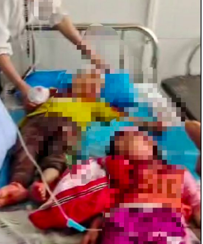 4月28日下午，广西玉林北流市新丰镇一幼儿园发生砍人事件。图为幼儿园现场。（微博图片）