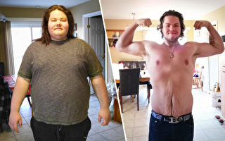 堅強意志 加國男2年減肥235磅成舉重運動員