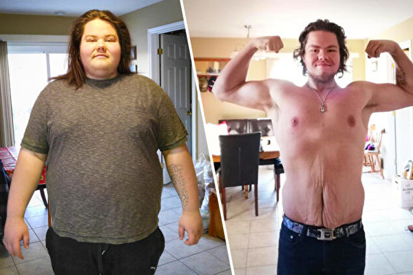 堅強意志 加國男2年減肥235磅成舉重運動員