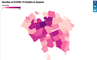 西北法拉盛染疫死亡人口比例 全纽约排第二