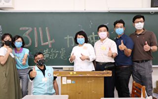 国中教育会考首日 黄敏惠巡视考场防疫措施