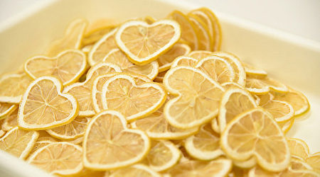 心型柠檬红茶。