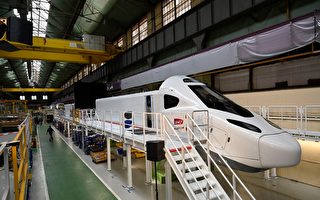 組圖：法國阿爾斯通公司展示新高鐵車體