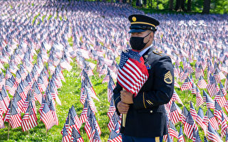 【视频】波士顿3.7万国旗海 纪念阵亡将士