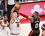NBA约基奇率掘金逆袭 淘汰开拓者