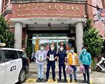 基市民进党部、市议员、狮子会赠警防疫物资