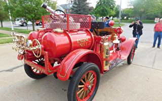 組圖：美消防部門翻新具百年歷史的消防車