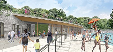 這個設計作品是對曼哈頓的哈林湖的池塘和溜冰場的重建（Reconstruction of the Pool and Rink at the Harlem Meer），也獲得2020年紐約市年度卓越設計獎。