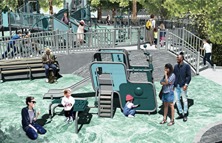 這個設計作品是對史丹頓島的東安遊樂場的重建（Reconstruction of Dongan Playground），也獲得2020年紐約市年度卓越設計獎。