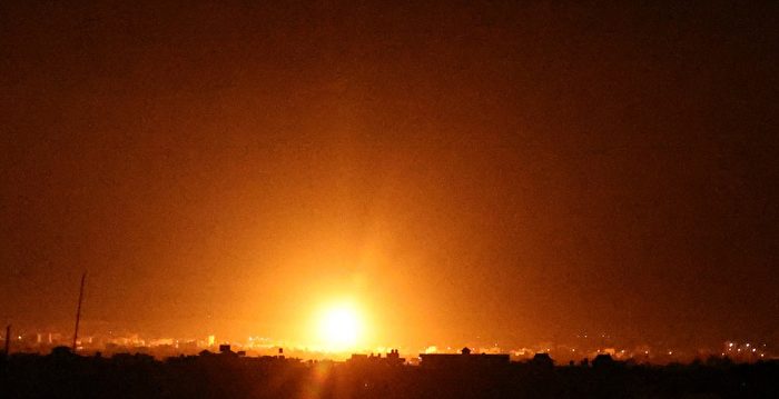 以色列空袭加沙 反击哈马斯燃烧气球袭击