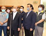 行政院長蘇貞昌視察苗栗電子廠群聚感染事件