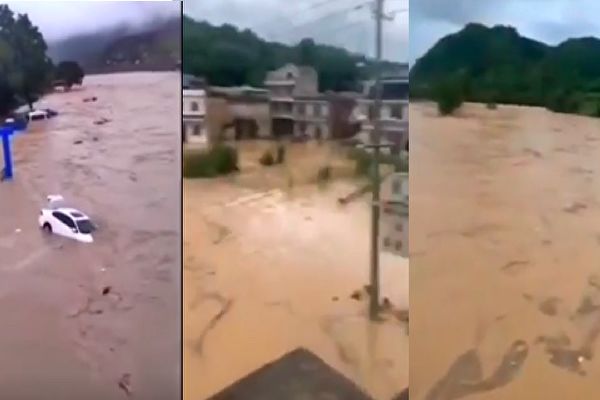 中国南方持续暴雨 乌江等流域或现超警洪水