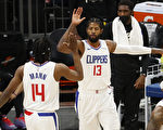 NBA乔治飙41分 快船击退太阳