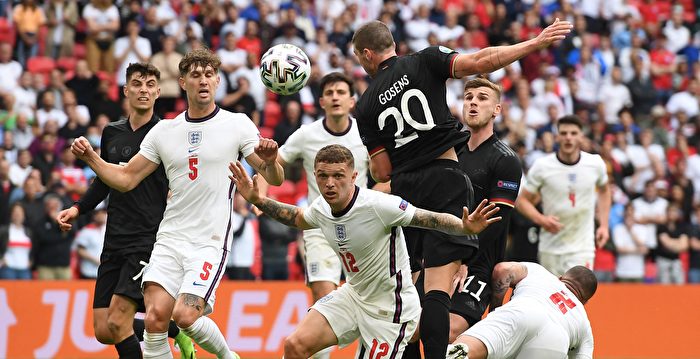 组图：欧洲杯足球1/8决赛 英格兰2:0胜德国