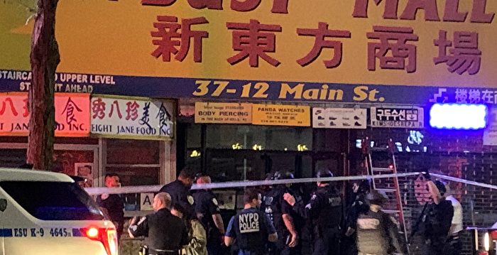 小偷入法拉盛商业楼行窃  警铃大作 警方如临大敌出动