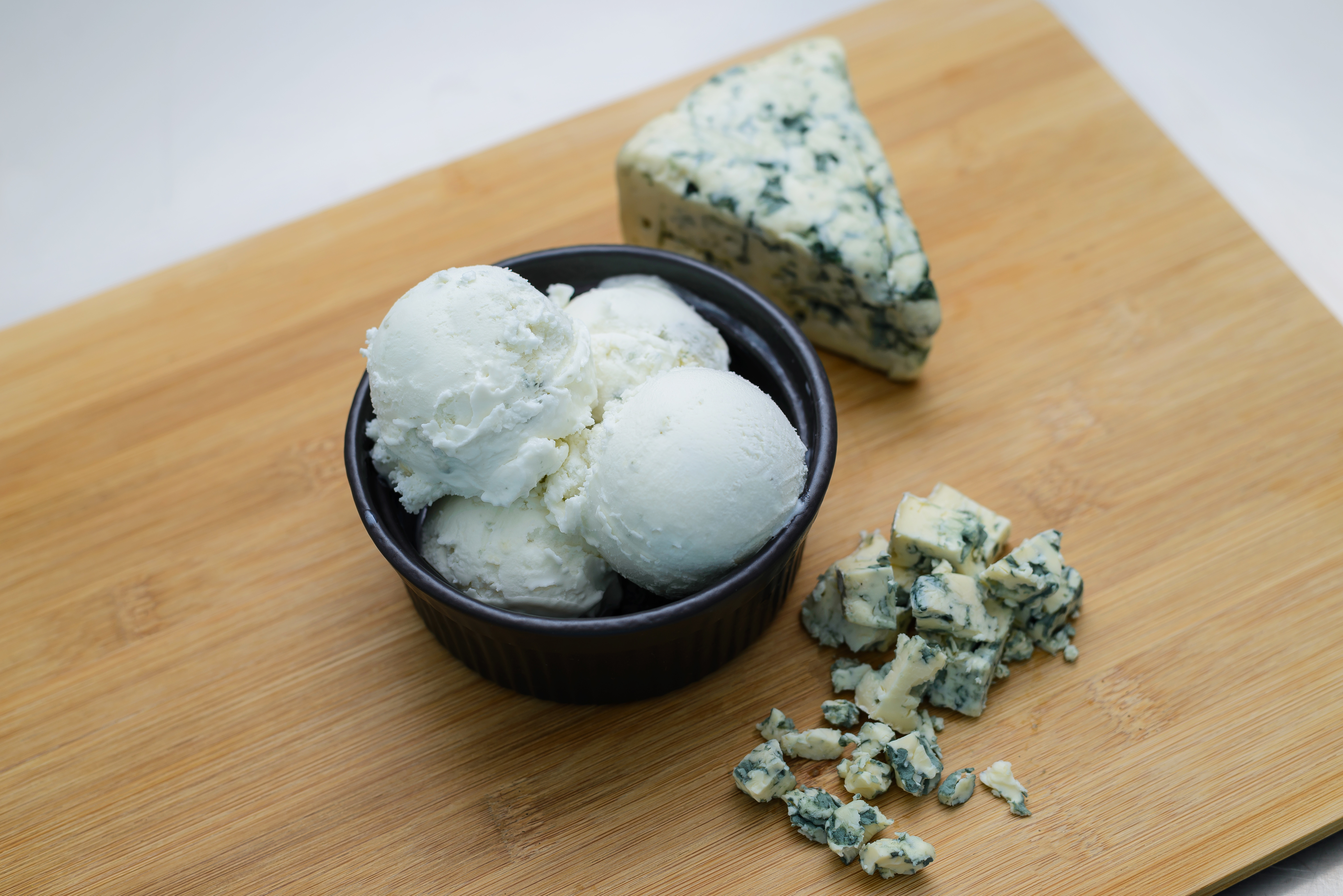 藍起司可作為冰淇淋的配料。（Shutterstock）