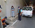 中度颱風烟花來臨 苗栗縣加強地下道清疏巡檢作業