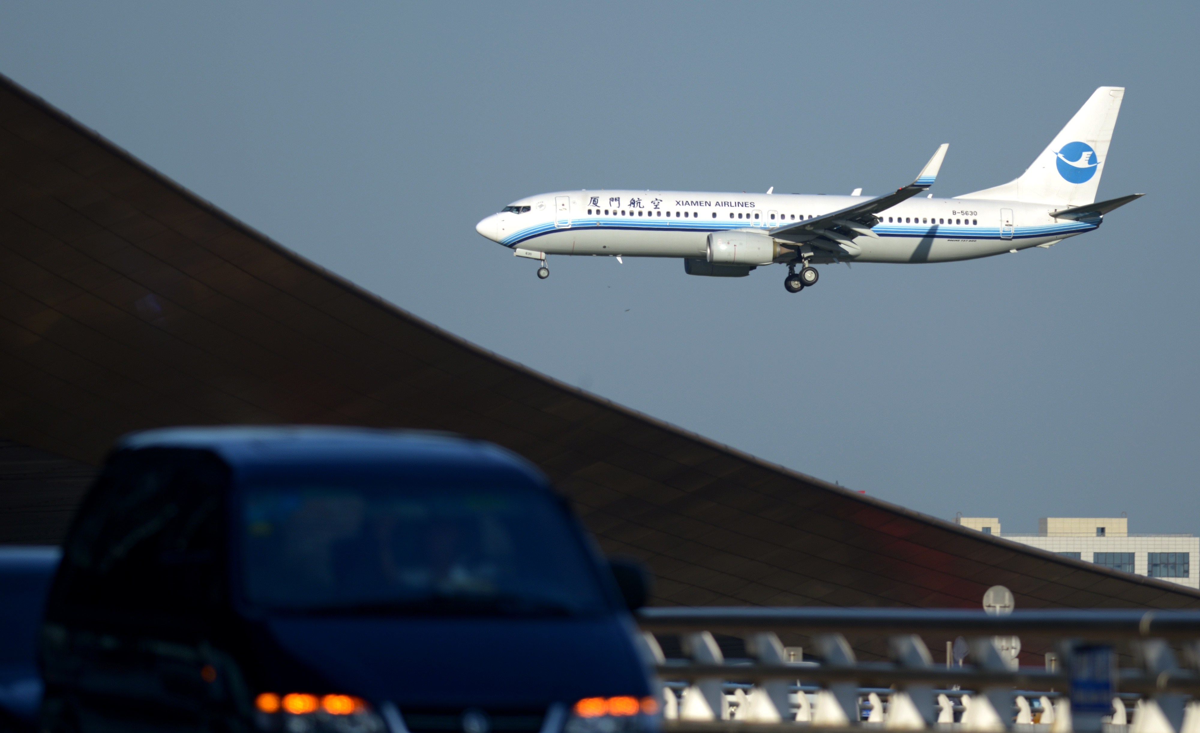 一名厦门航空货运机组员和家人染疫，居住小区已升为中风险地区。图为一架厦门航空客机。（WANG ZHAO/AFP via Getty Images)