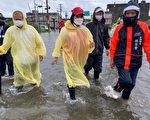 西南气流豪雨 云林沿海地区严重淹水